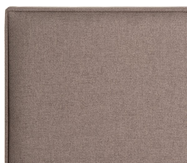 Kontinentální postel s úložným prostorem BARONET Tkanina Taupe 160 x 200 cm