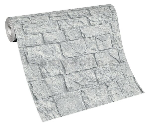 Vliesové tapety na zeď IMPOL 10394-31, rozměr 10,05 m x 0,53 m, obkladový kámen šedý, Erismann