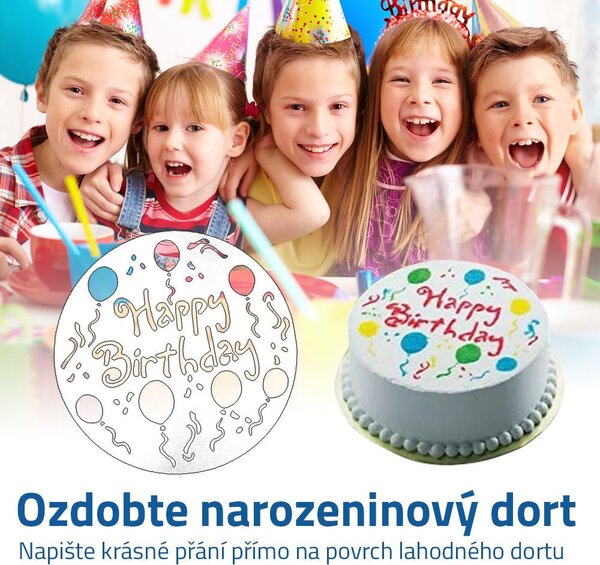 Šablony na zdobení dortů 4 ks