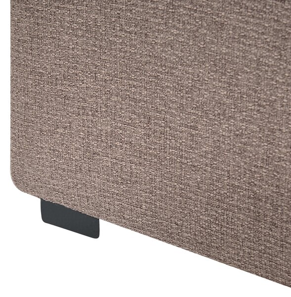 Kontinentální postel s úložným prostorem Tkanina BARONET 180 x 200 cm Taupe