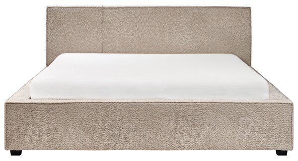 Postel Buklé MIRANDE 160 x 200 cm Taupe