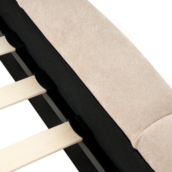 Postel Tkanina ORVILLE 180 x 200 cm Taupe