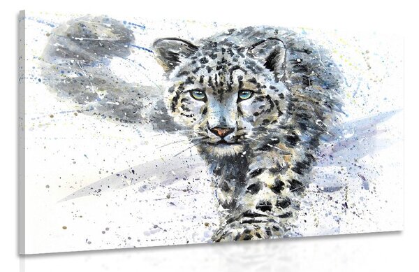 Obraz kreslený leopard