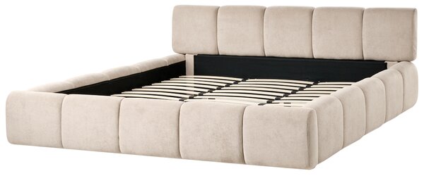 Postel Tkanina ORVILLE 180 x 200 cm Taupe