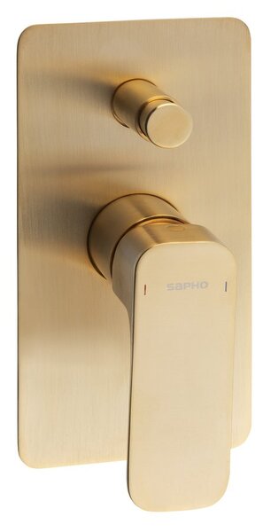 Sapho Sapho, SPY podomítková sprchová baterie, 2 výstupy, zlatá matná, PY42/19