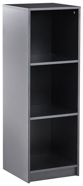 Knihovna se 3 policemi ZEHNA 117 cm Černá