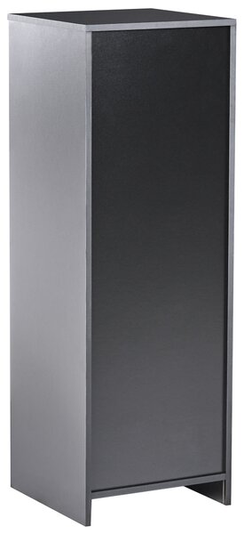Knihovna se 3 policemi ZEHNA 117 cm Černá