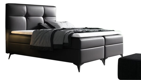 Čalouněná postel boxspring FIGARO + topper, 200x200, madryt 1100