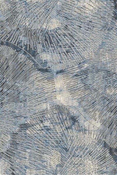 Kusový koberec vlněný Agnella Calisia Coral Abstraktní modrý Rozměr: 160x240 cm