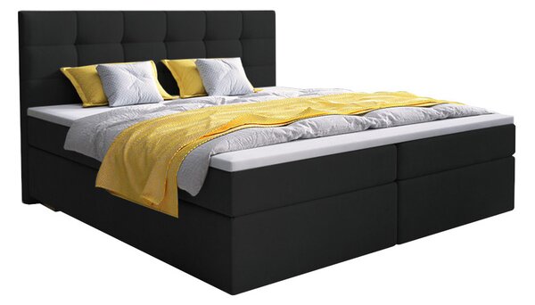 Čalouněná postel boxspring GLOSE, 140x200, cosmic 100 + topper