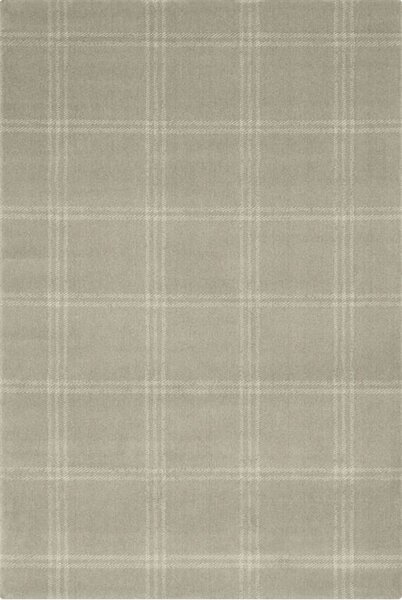 Kusový koberec vlněný Agnella Calisia M Grid Prime Taupe Geometrický béžový Rozměr: 120x180 cm