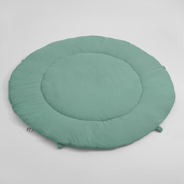 NEW BABY Mušelínová dětská hrací deka zelená Bavlna/Duté vlákno 90cm