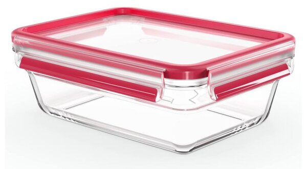 Tefal - Dóza na potraviny 1,3 l MSEAL GLASS červená/sklo