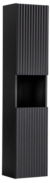 Koupelnová vysoká skříňka NOVA BLACK 140 cm