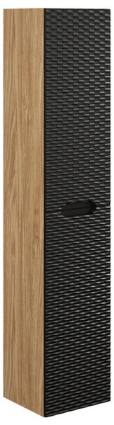 Koupelnová vysoká skříňka OCEAN BLACK 170 cm