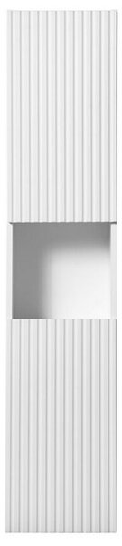Koupelnová vysoká skříňka NOVA WHITE 140 cm