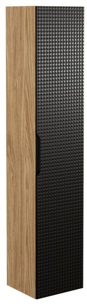 Koupelnová vysoká skříňka LUXOR BLACK 170 cm