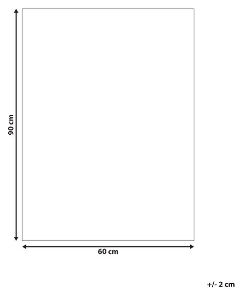 Koupelnová předložka KARAD Béžová 60 x 90 cm Bavlna