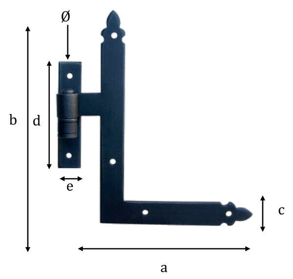 GALBUSERA Kovaný rohový pant model 1770