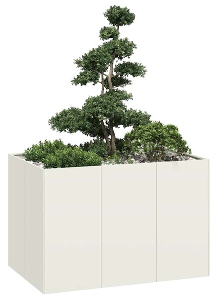 Truhlík bílý 120x80x80 cm ocel
