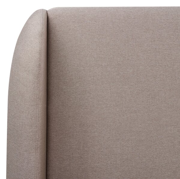Postel s úložným prostorem Tkanina MONESTIER 180 x 200 cm Taupe