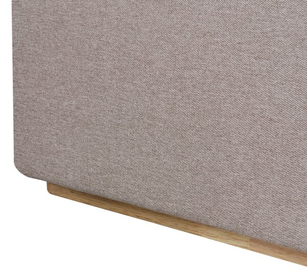 Postel s úložným prostorem Tkanina MONESTIER 180 x 200 cm Taupe