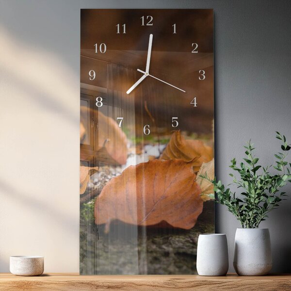 Skleněné hodiny vertikální Podzim zsppb-30x60-00083800