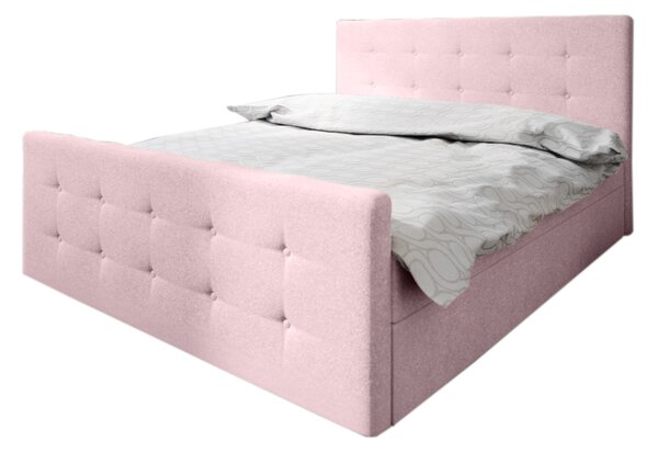 Čalouněná postel MILANO 1 + rošt + matrace, 160x200, cosmic 14