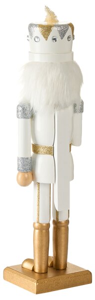 Dekorativní figurka LJUNGAN Louskáček 37 cm Bílá