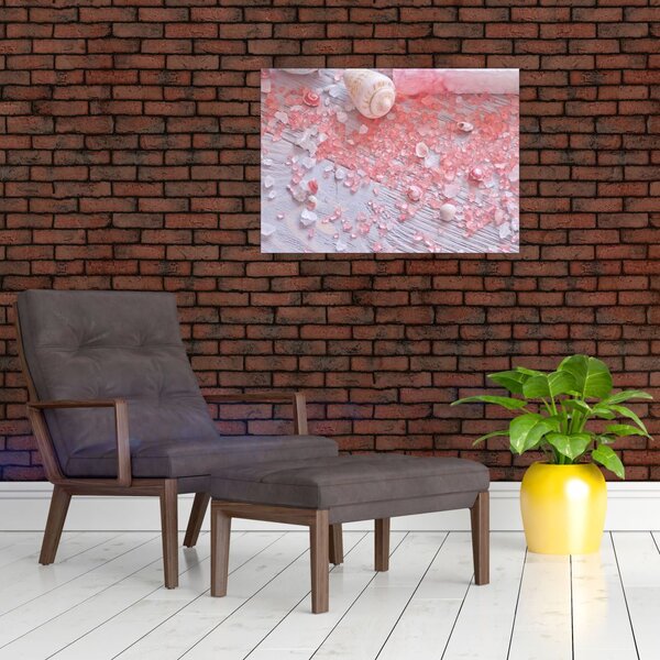 Obraz - Přímořská atmosféra v růžových odstínech (70x50 cm)