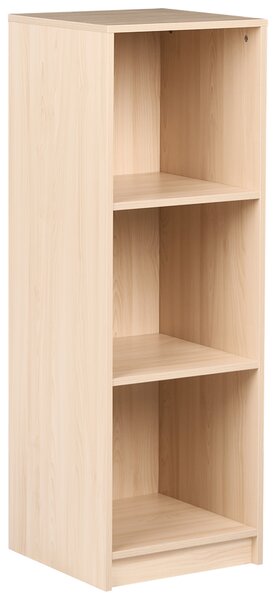 Knihovna se 3 policemi ZEHNA 117 cm Světle hnědá