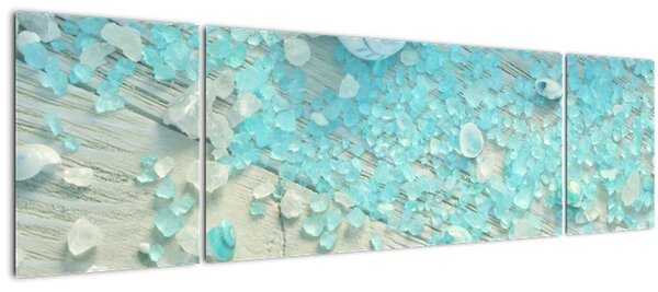 Obraz - Přímořská atmosféra v tyrkysových odstínech (170x50 cm)