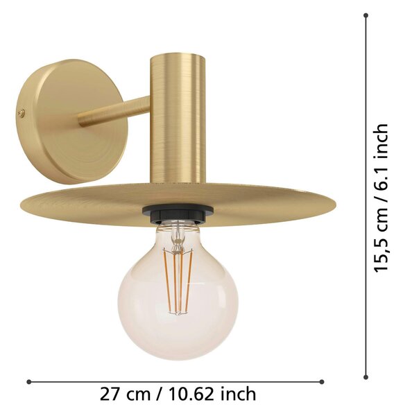 NÁSTĚNNÉ SVÍTIDLO, 25/27 cm Eglo - Online Only svítidla, Online Only