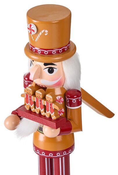 Sada 2 sošek GRANSJON Louskáček 35 cm Oranžová