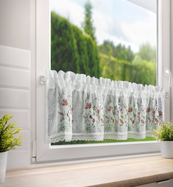 KRÁTKÁ ZÁCLONA NA PÁSCE SYLVIA 150X30 CM VÍCEBAREVNÁ