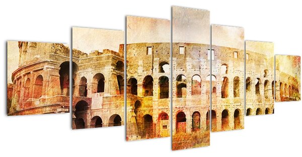 Obraz - Digitální malba, koloseum, Řím, Itálie (210x100 cm)
