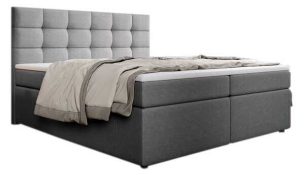 Čalouněná postel boxspring PALMA + topper, 140x200, inari 91