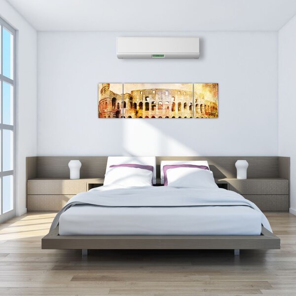 Obraz - Digitální malba, koloseum, Řím, Itálie (170x50 cm)