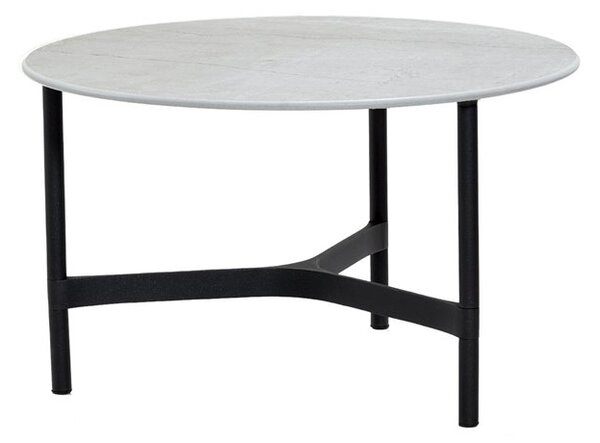 Cane-line Rám pro konferenční stolek Twist, Cane-line, kulatý 70x41 cm, hliník barva light grey, bez desky