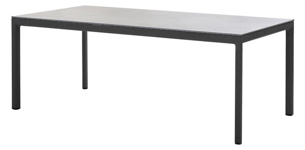Cane-line Rám pro jídelní stůl Drop, Cane-line, obdélníkový 200x100x74 cm, hliník barva light grey