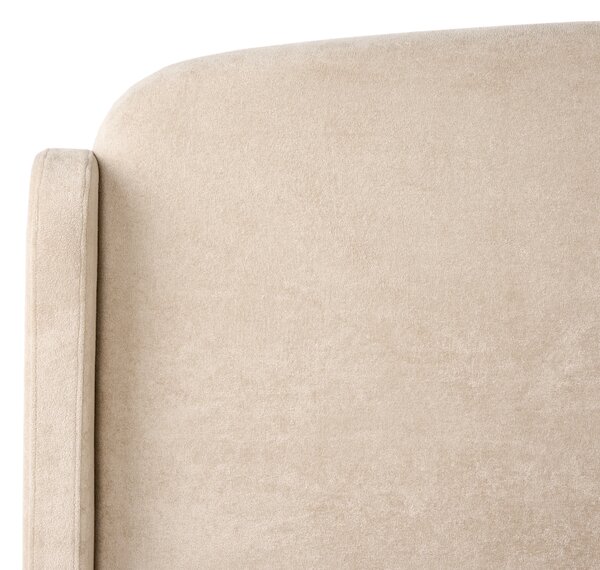 Postel s úložným prostorem Tkanina BERNAY 160 x 200 cm Taupe