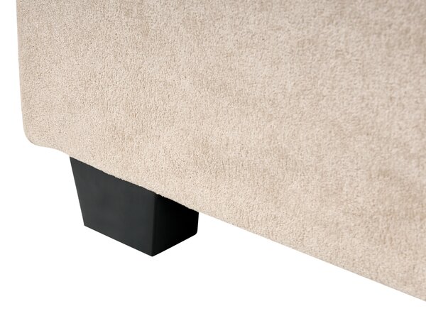 Postel s úložným prostorem Tkanina BERNAY 160 x 200 cm Taupe