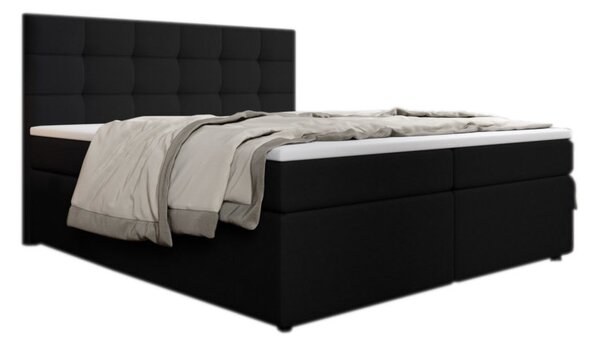 Čalouněná postel boxspring SALMA + topper, 140x200, inari 100