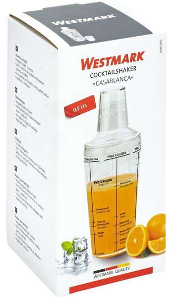 Westmark Shaker na koktejly - Šejkr CASABLANCA 500 ml s popisy