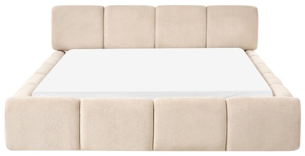 Postel Tkanina ORVILLE 160 x 200 cm Taupe
