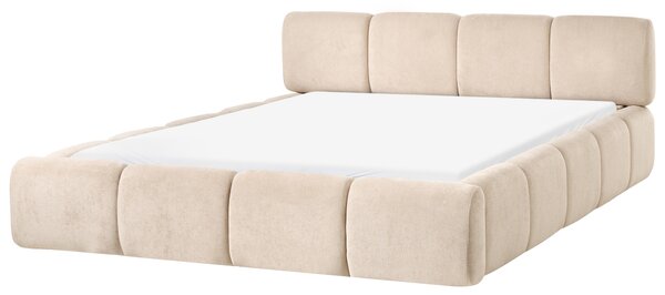 Postel Tkanina ORVILLE 160 x 200 cm Taupe