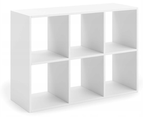 Regál Kobi LONI bílý laminovaná deska 120x38 cm 2 police