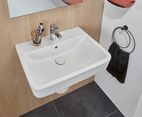 Villeroy & Boch O.novo - Umyvadlo 600x460 mm, s přepadem, alpská bílá 4A416001