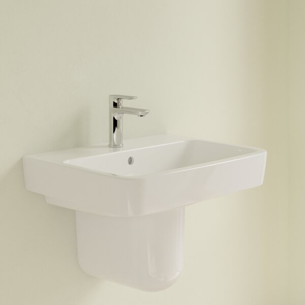 Villeroy & Boch O.novo - Umyvadlo 600x460 mm, s přepadem, alpská bílá 4A416001