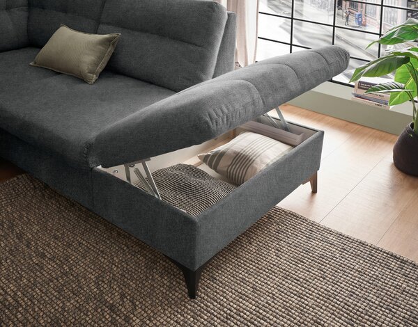SEDACÍ SOUPRAVA, textil, barvy grafitu MID.YOU - Sedací soupravy, Online Only